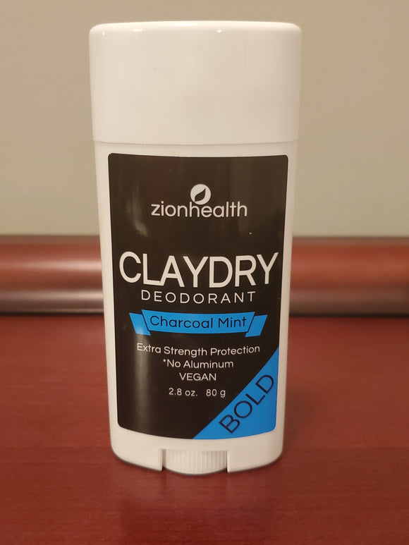 ClayDry Bold Deodorant Charcoal Mint
